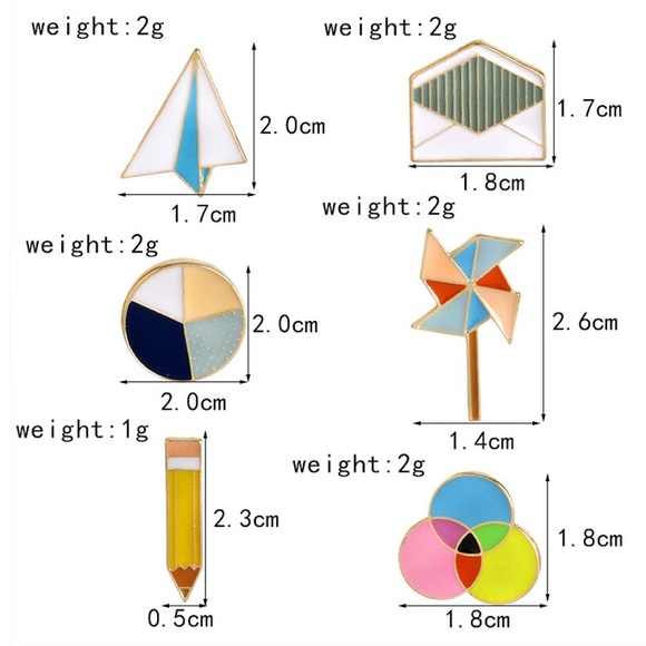 School Days Enamel Pin Set - Picture 3 of 3